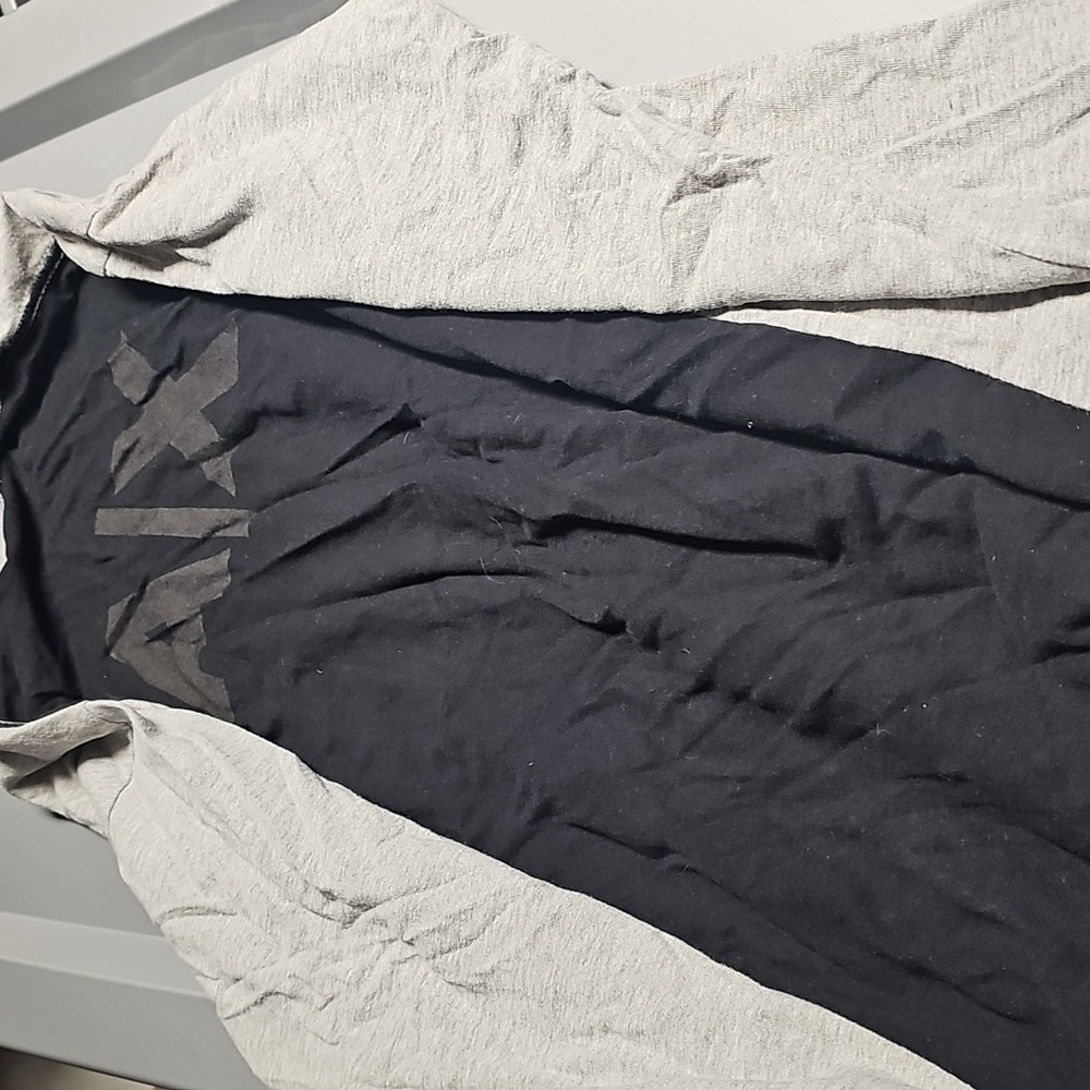 Vintage ARMANI exchange Men's Gray/black Long Sleeve Shirt Size Xl Preowned - Picture 3 of 3